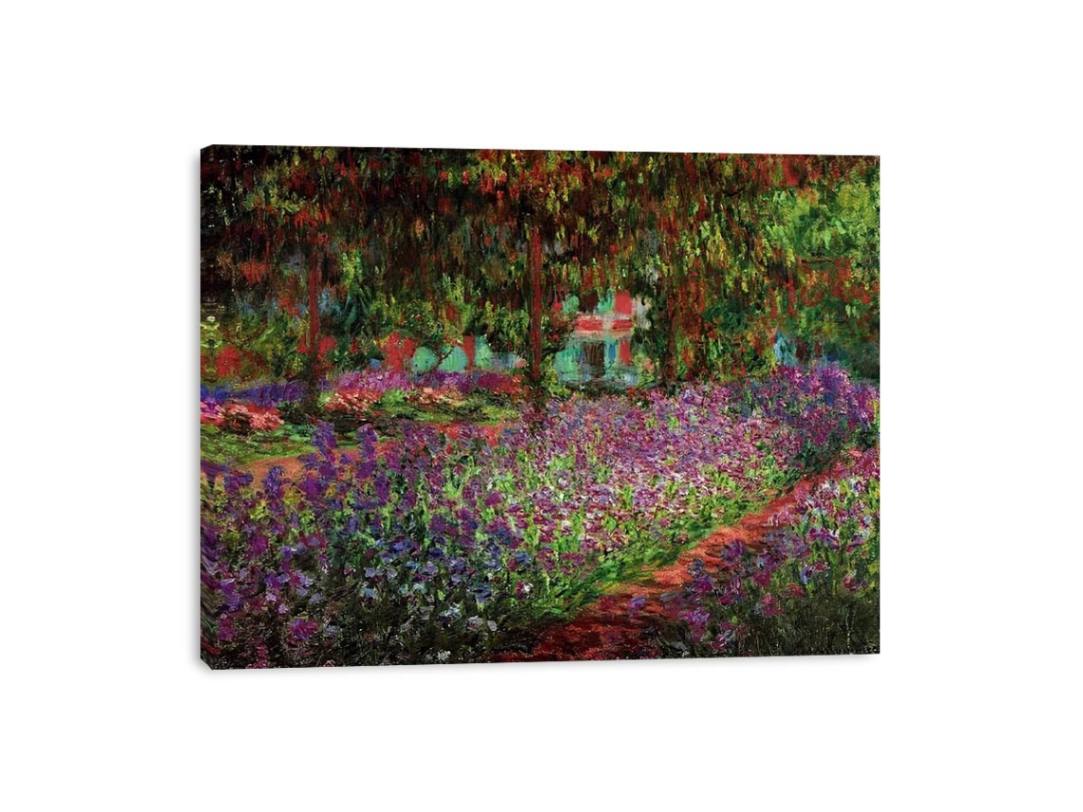 Irises In Monets Garden by Claude Monet Painting 