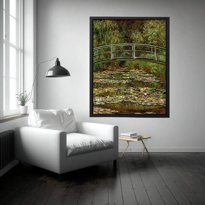 The Water Lily Pond Aka Japanese Bridge by Claude Monet Painting 