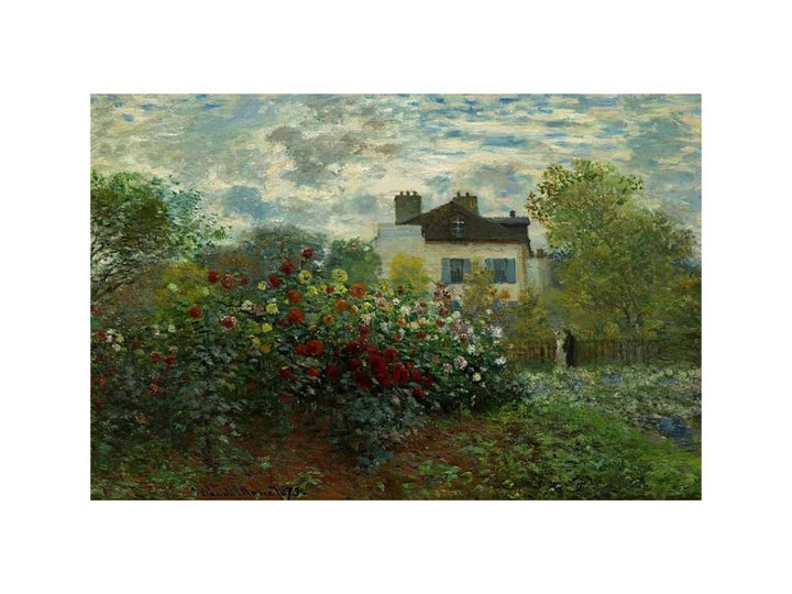 The Garden At Argenteuil Aka The Dahlias
