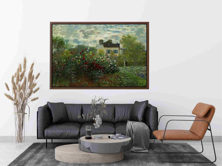 The Garden At Argenteuil Aka The Dahlias Painting