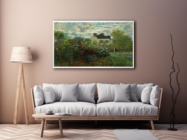 The Garden At Argenteuil Aka The Dahlias  Painting