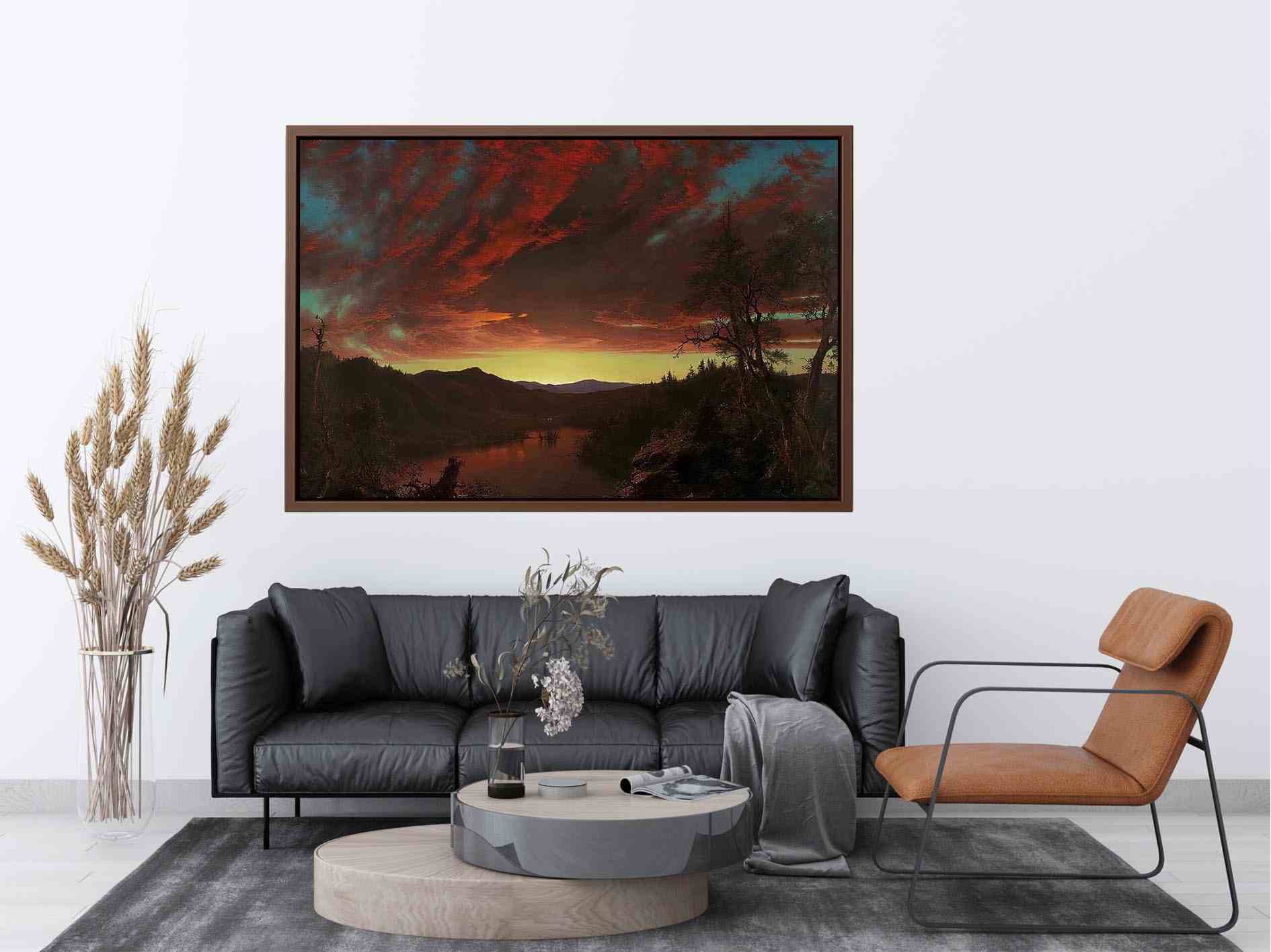 Twilight in the Wilderness by Frederic Edwin Church Painting 