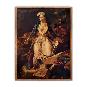 Greece on the Ruins of Missolonghi  Poster