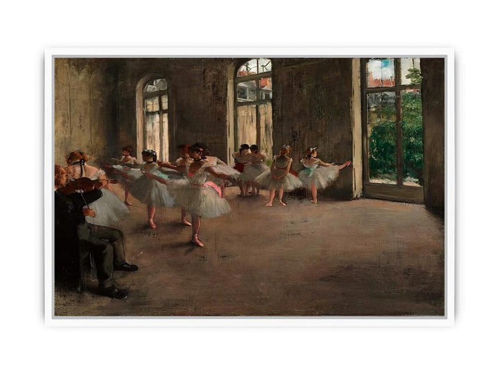 Ballet Rehearsal, 1873 Framed Print