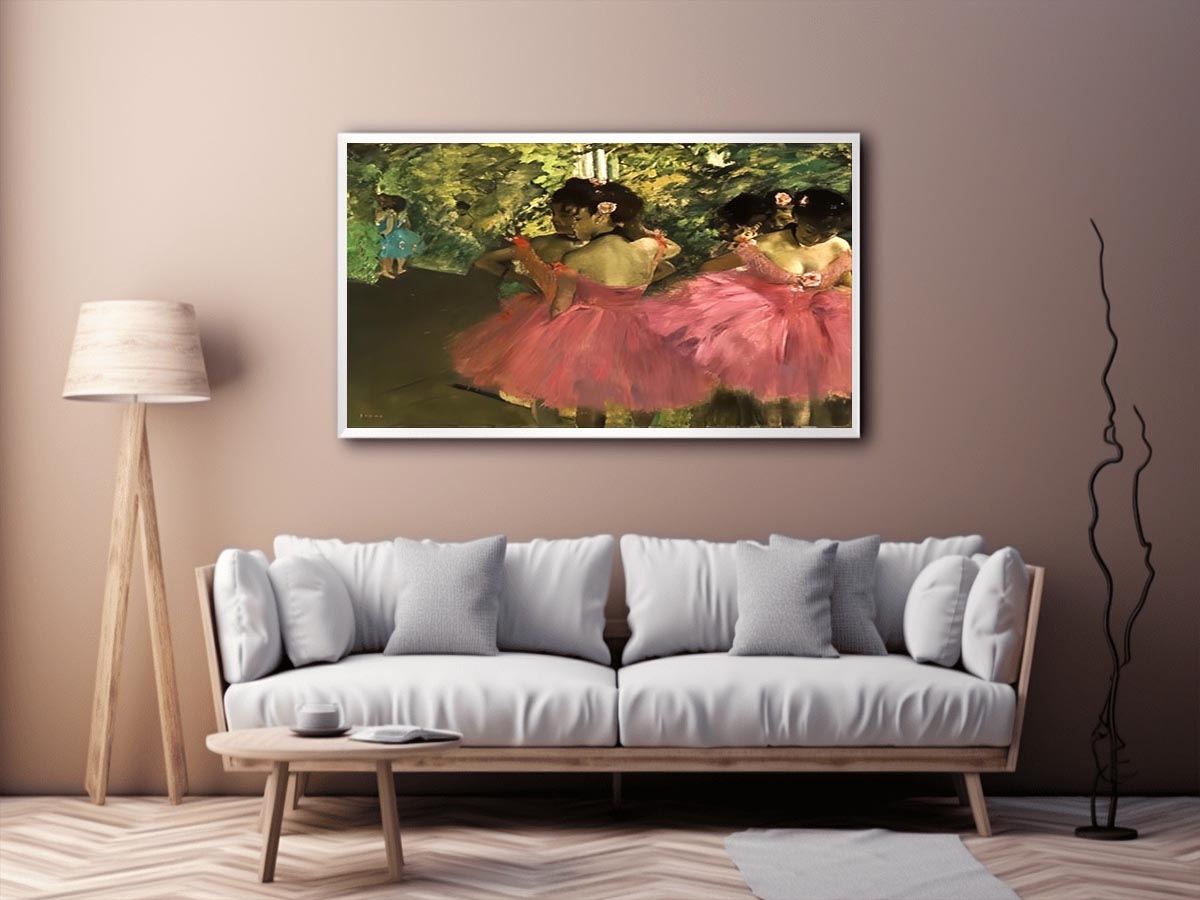 Dancers In Pink by Edgar Degas Painting 