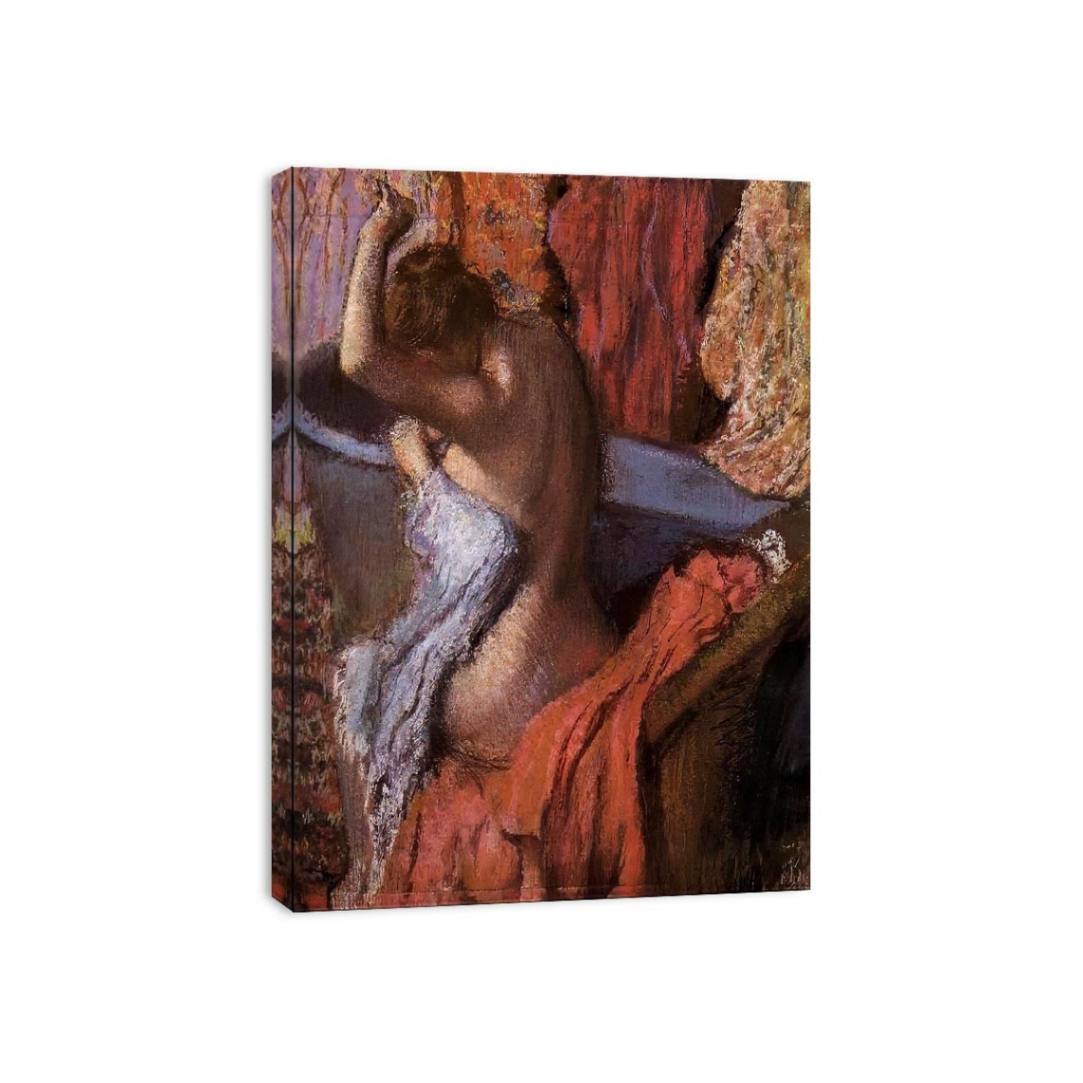 Seated Bather Drying Herself by Edgar Degas Painting 