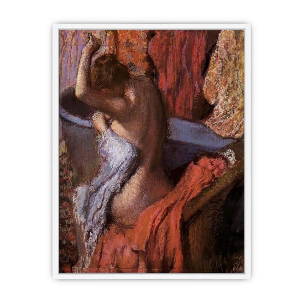 Seated Bather Drying Herself Framed Print