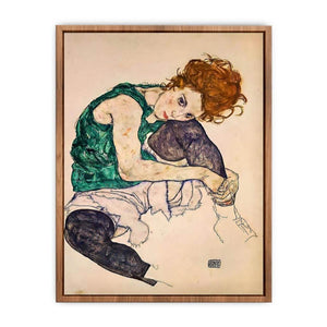 Seated Woman With Bent Knee  Poster