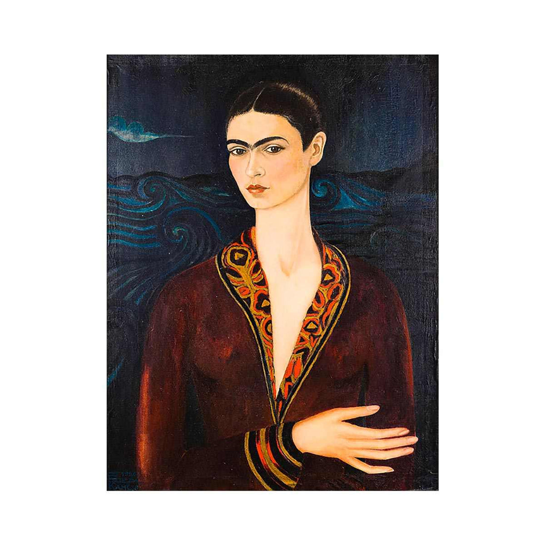 Frida Kahlo style artwork in Australian contemporary home