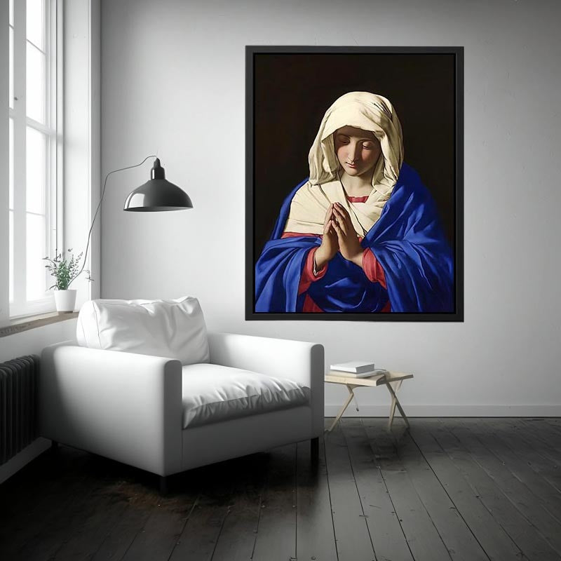 The Virgin in Prayer by Francesco de' Rossi Painting