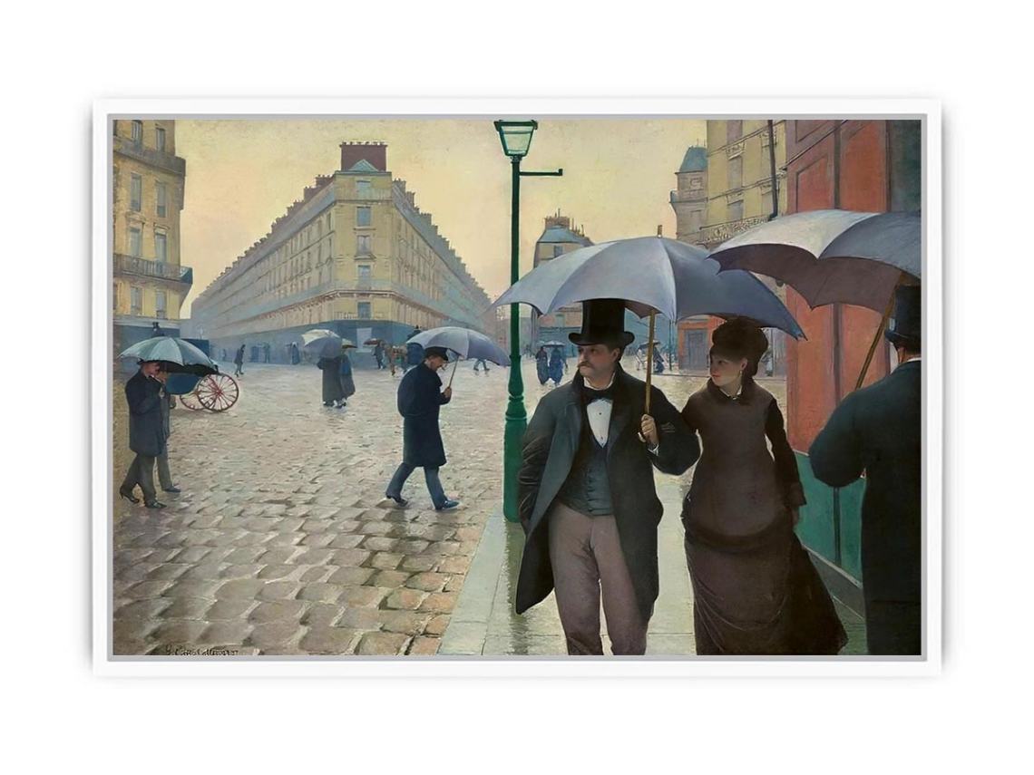 Paris Street- Rainy Weather 1877 Framed Print
