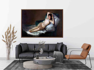 Nude Maja by Francisco De Goya y Lucientes Painting 