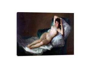 Nude Maja by Francisco De Goya y Lucientes Painting 
