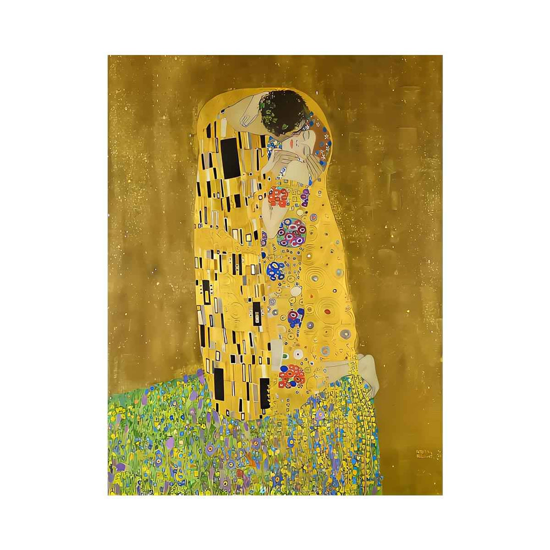 Romantic gold interior inspired by Gustav Klimt
