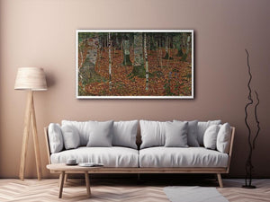 Birch Forest by Gustav Klimt Painting 