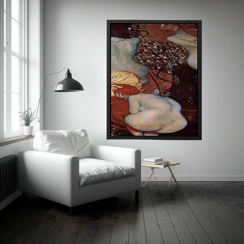 Goldfish by Gustav Klimt Painting 