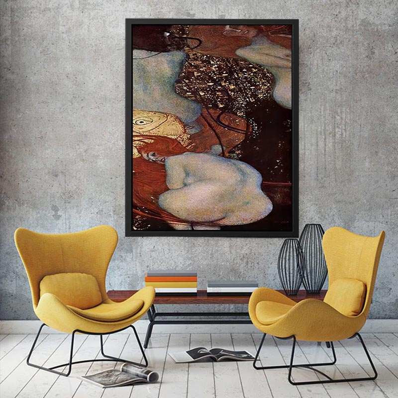 Goldfish by Gustav Klimt Painting 