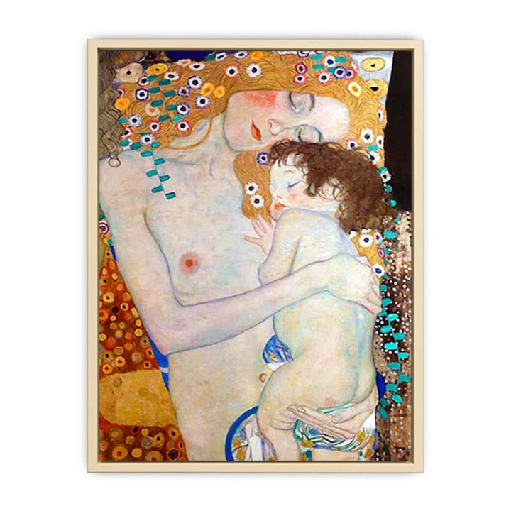 Mother and Child by Gustav Klimt  Art Print