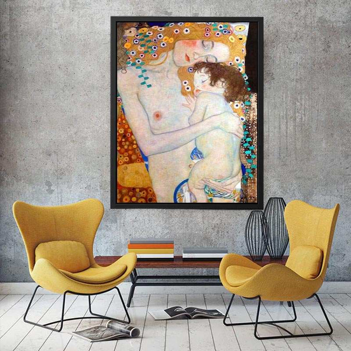 Mother and Child by Gustav Klimt  Painting