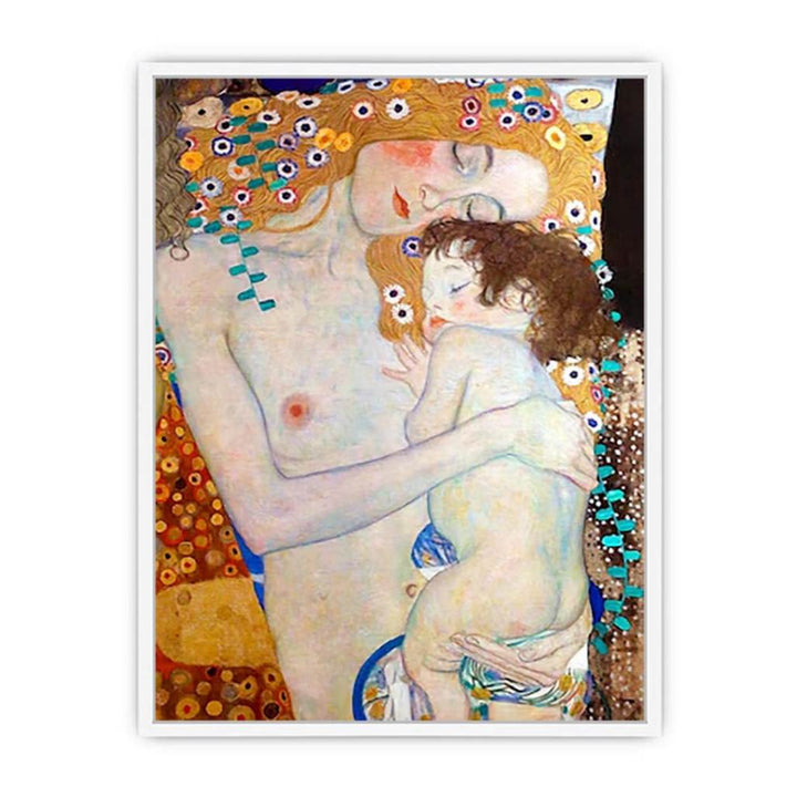 Mother and Child by Gustav Klimt Framed Print