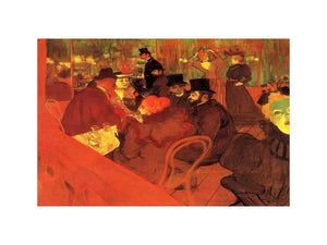 At The Moulin Rouge by Henri De Toulouse-Lautrec Painting 