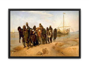 Barge Haulers on the Volga Canvas Print
