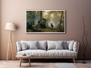 Morning in the Pine-tree Forest) by Ivan Shishkin Painting 