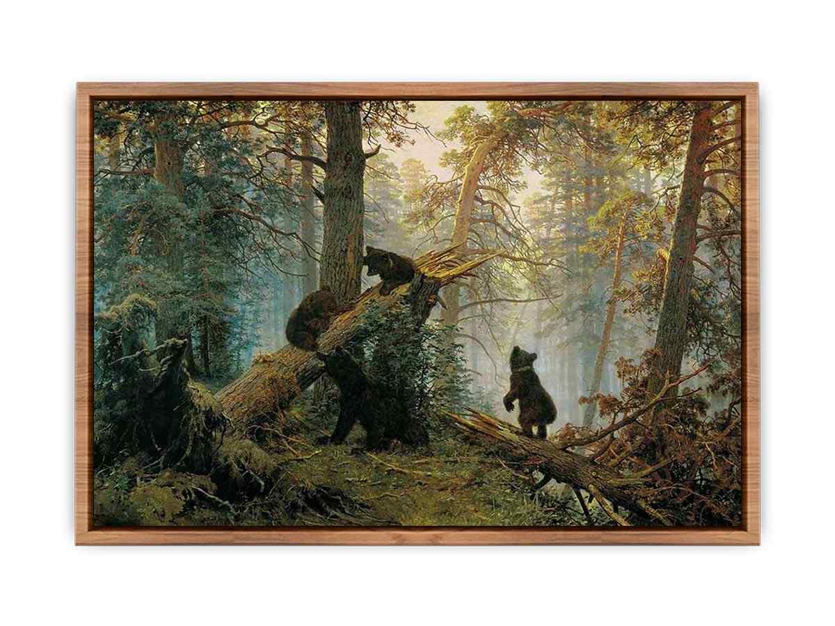 Morning in the Pine-tree Forest  Poster