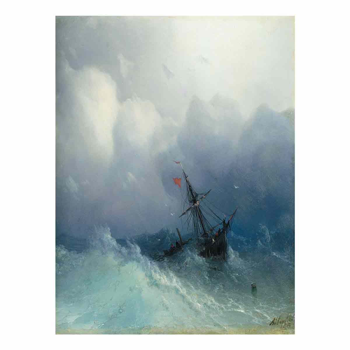 Shipwreck on Stormy Seas