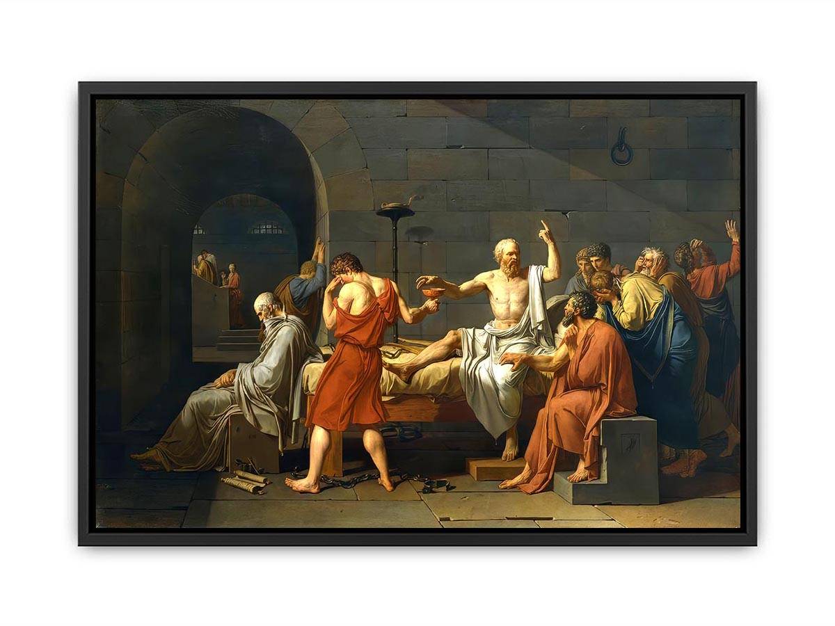 The Death of Socrates Canvas Print