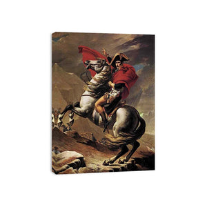 Napoleon at the St. Bernard Pass 1801 by Jacques Louis David Painting 