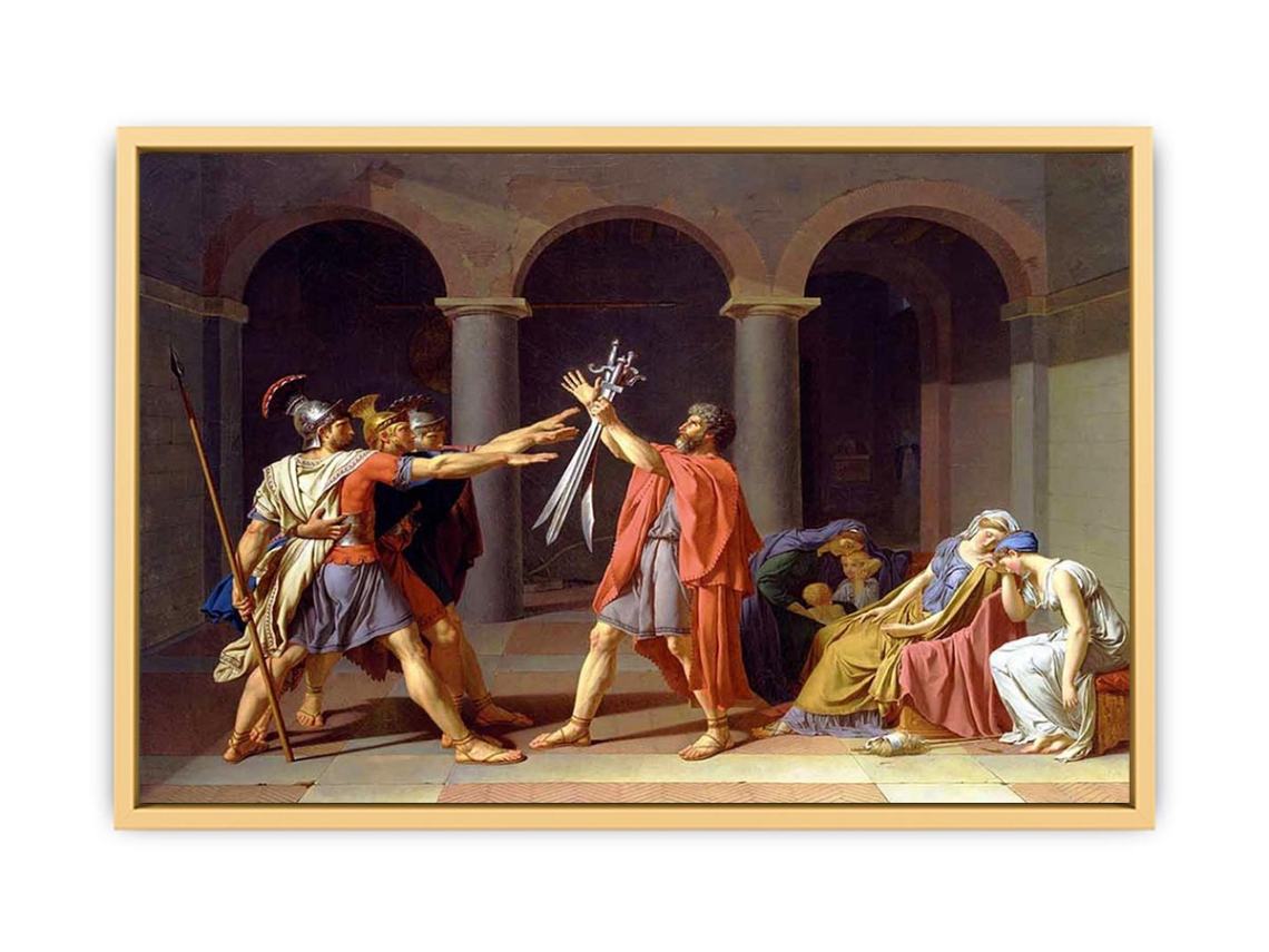 The Oath of the Horatii 1784 Streched canvas