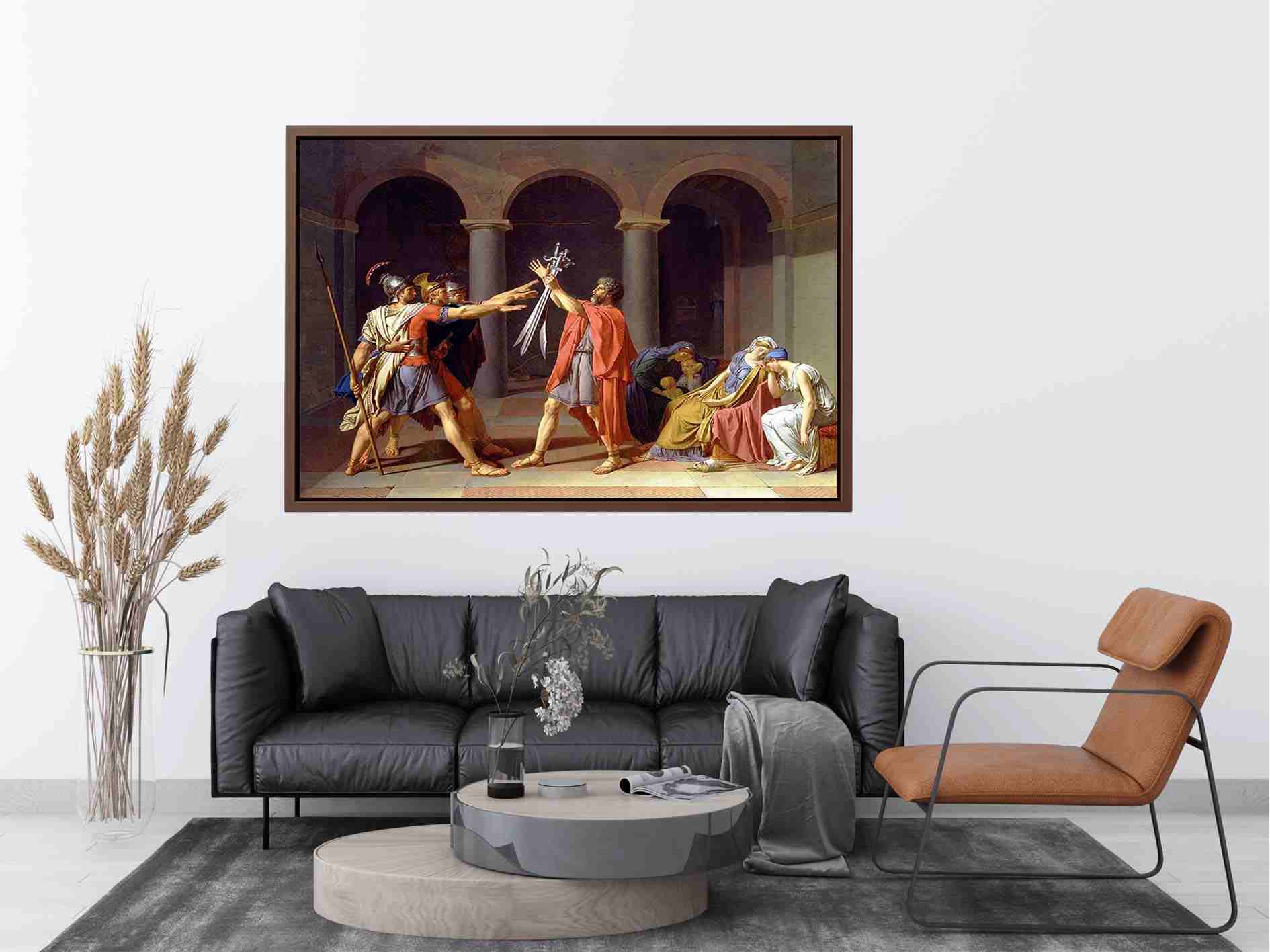 The Oath of the Horatii 1784 by Jacques Louis David Painting 