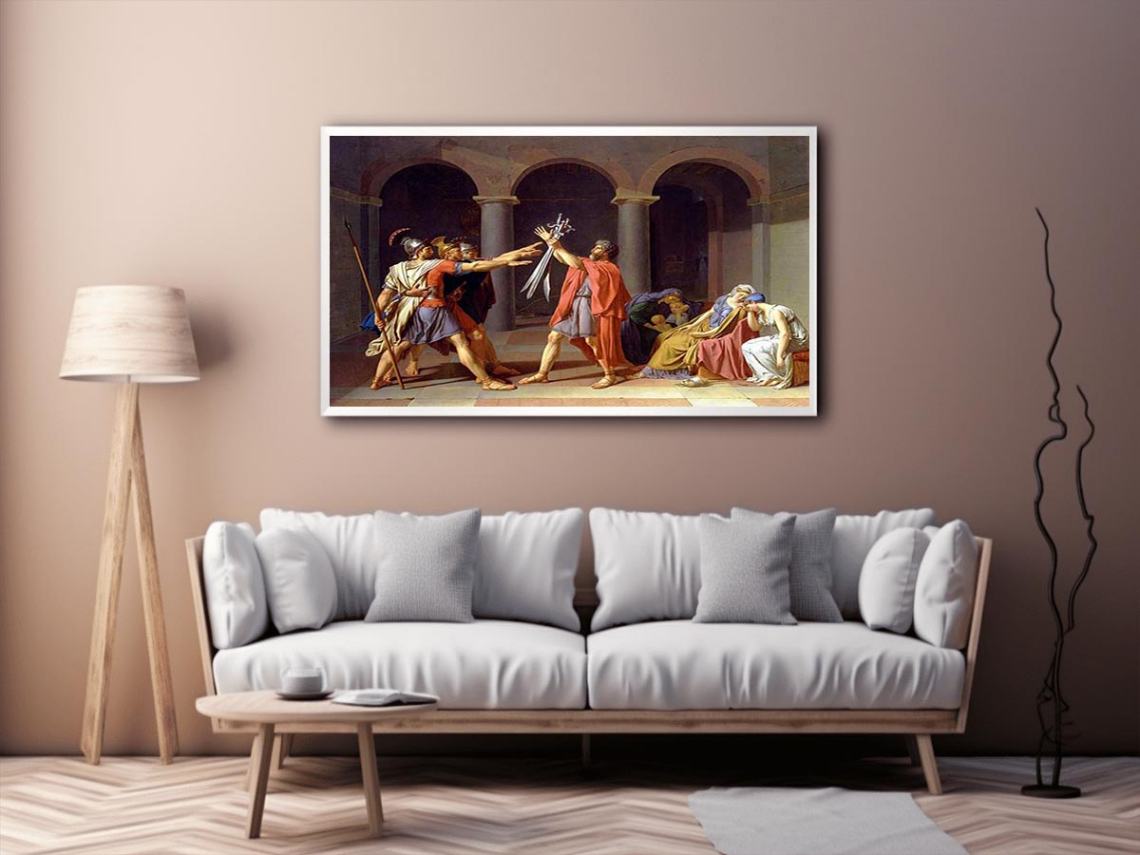 The Oath of the Horatii 1784 by Jacques Louis David Painting 