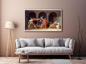 The Oath of the Horatii 1784 by Jacques Louis David Painting 