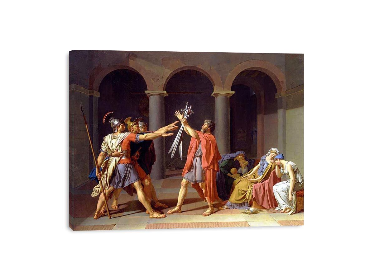 The Oath of the Horatii 1784 by Jacques Louis David Painting 