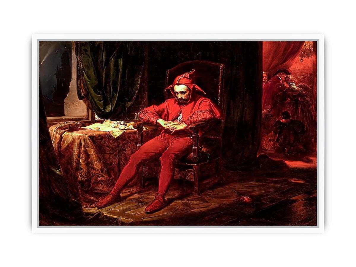 Stanczyk during a Ball at the Court of Queen Bona after the Loss of Smolensk Framed Print