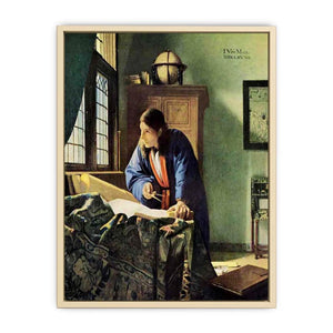The Geographer c. 1668  Art Print