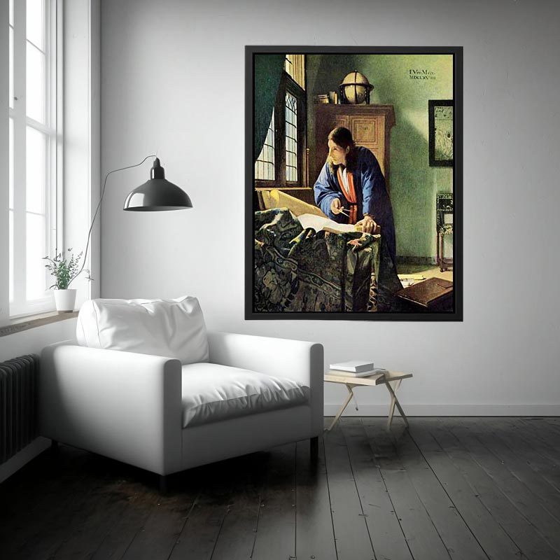 The Geographer c. 1668 by Johannes Vermeer Painting 