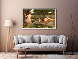 Echo and Narcissus 1903 by John William Waterhouse Painting 