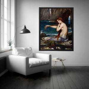 A Mermaid by John William Waterhouse by John William Waterhouse Painting 