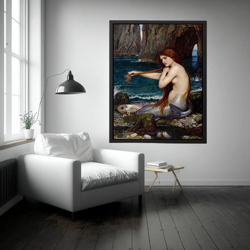 A Mermaid by John William Waterhouse by John William Waterhouse Painting 