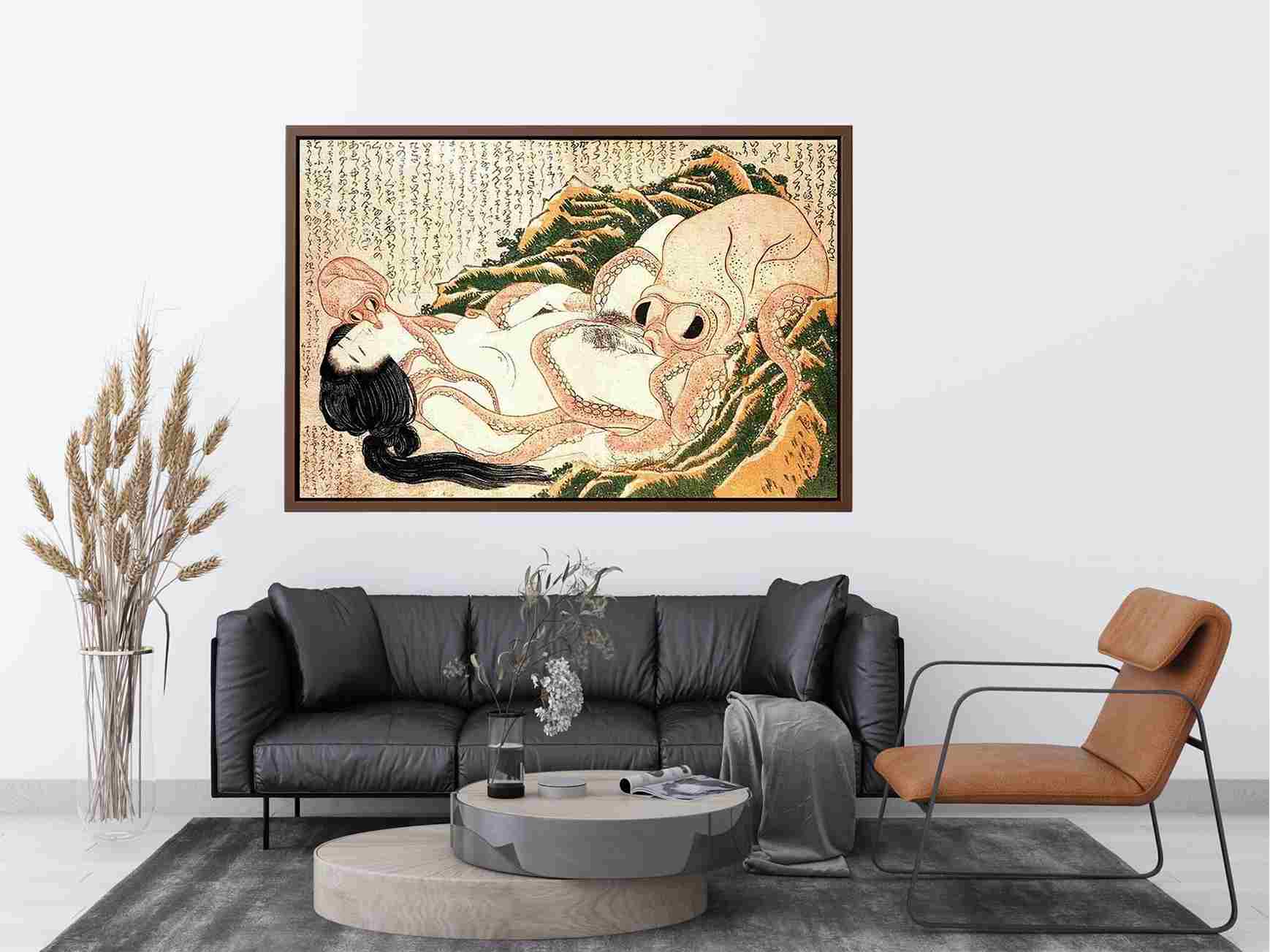 Dream of the Fisherman's Wife by Katsushika Hokusai Painting 