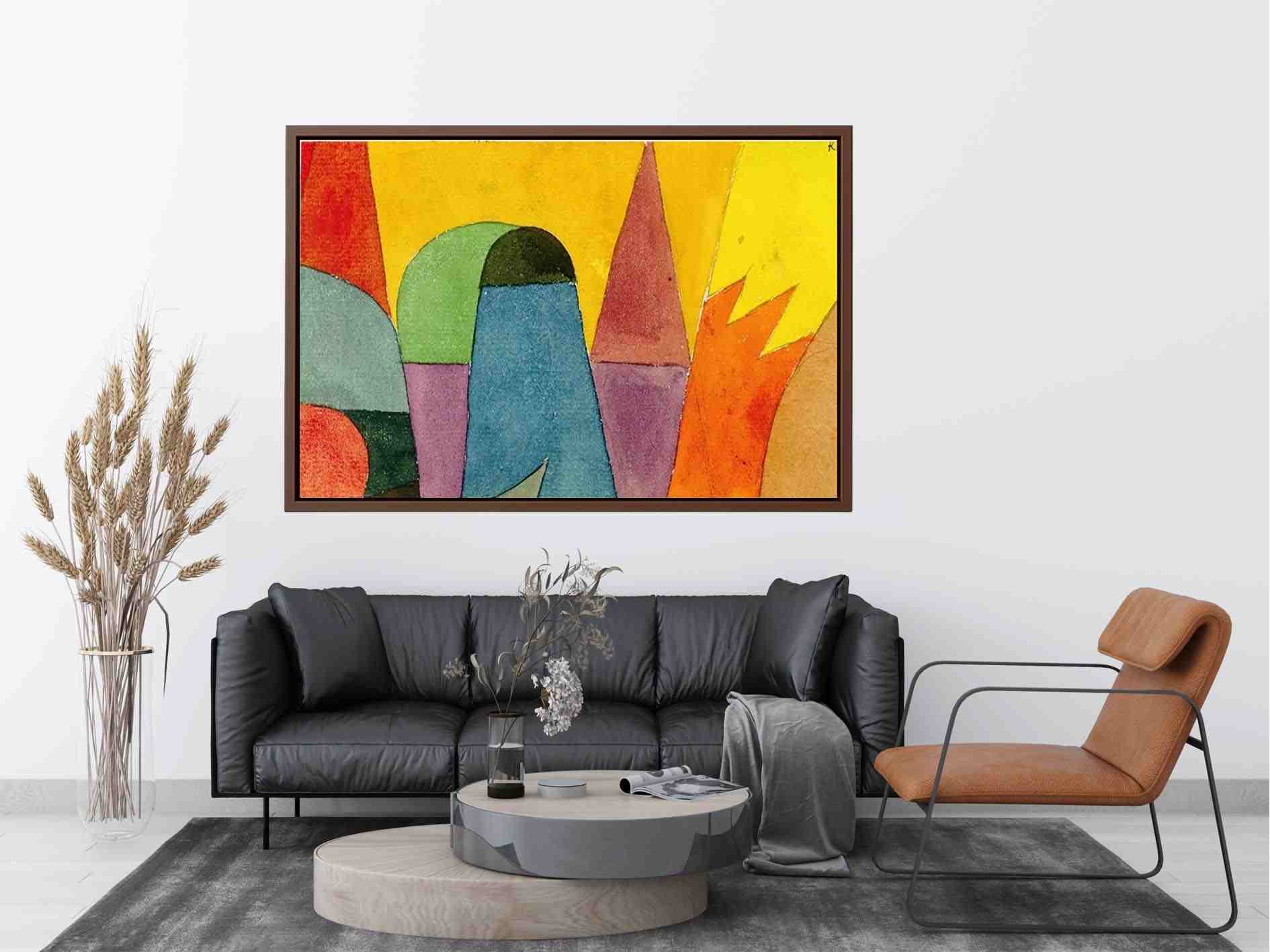 With the Mauve Triangle Painting 