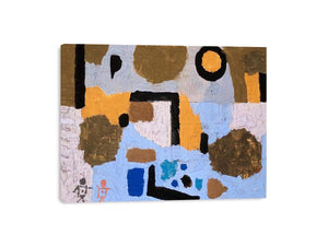 With The Two Lost Ones Painting By Paul Klee Framed Print