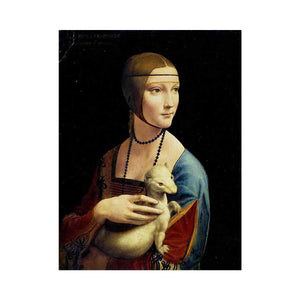 Portrait of Cecilia Gallerani (Lady with an Ermine) 1483-90 by Leonardo Da Vinci