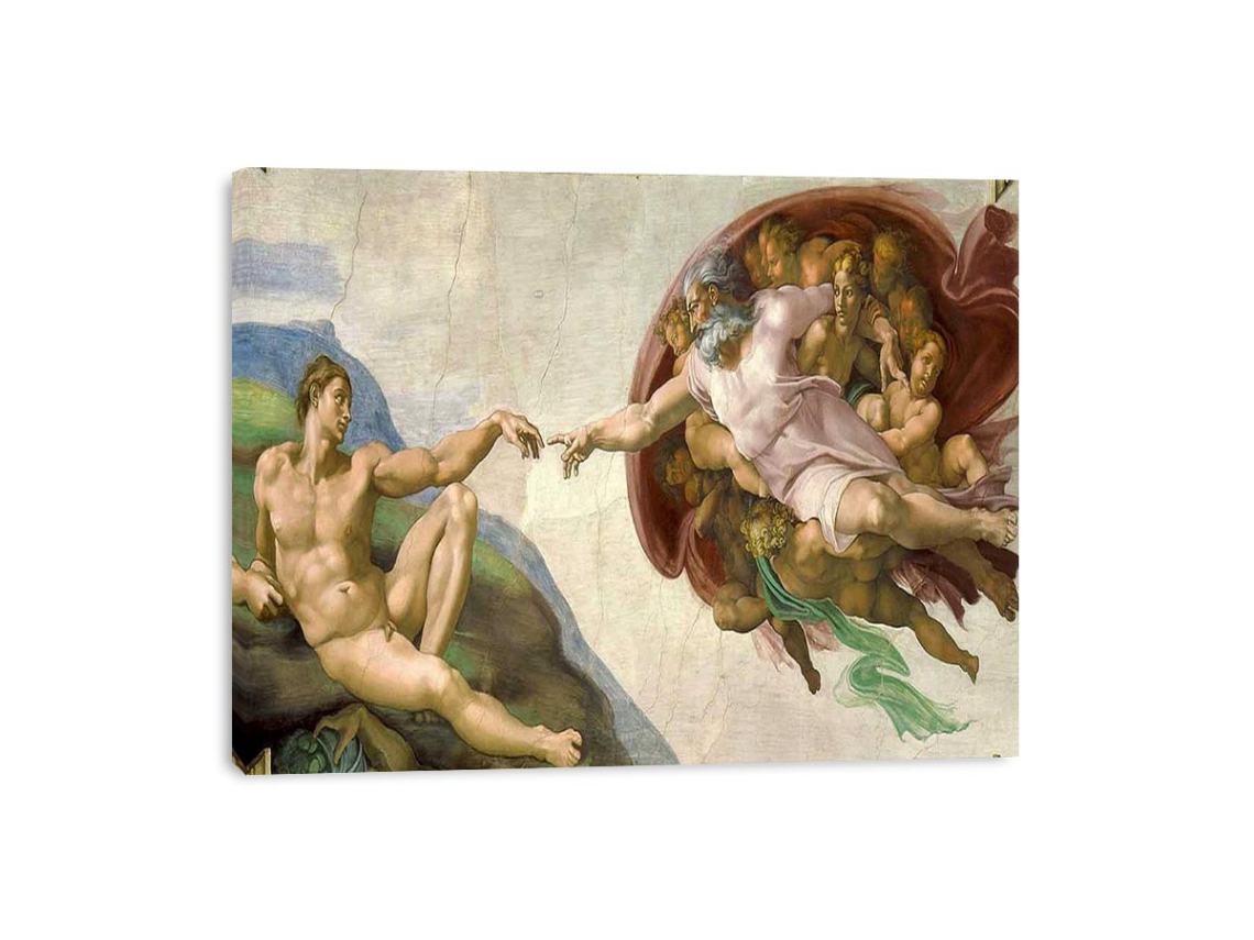 Creation of adam  by Michelangelo Buonarroti Painting 