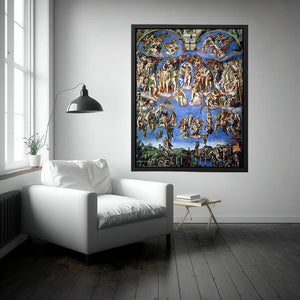 Last Judgment (1) 1537-41  by Michelangelo Buonarroti Painting 