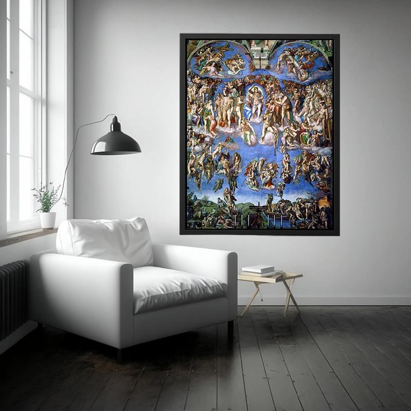 Last Judgment (1) 1537-41  by Michelangelo Buonarroti Painting 