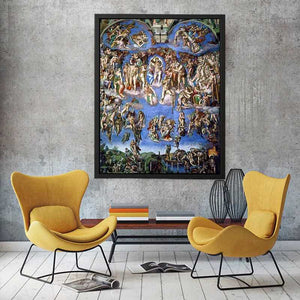 Last Judgment (1) 1537-41  by Michelangelo Buonarroti Painting 